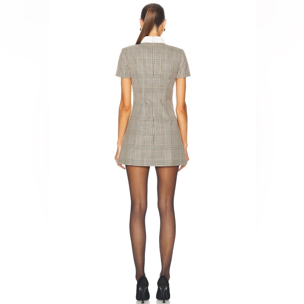 SELF PORTRAIT | Check Wool Mini Dress - Picture 2 of 6
